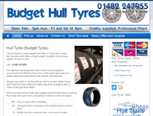 Tablet Screenshot of hulltyres.co.uk